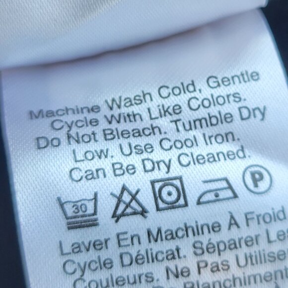 DKNY Sleeveless Scuba fit and flare Little Black Dress Faux Leather Trim - Picture 8 of 8